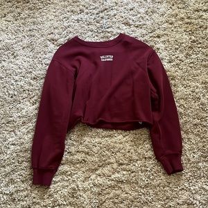 ❤️must order 2 or more items❤️ Hollister dark red crop top